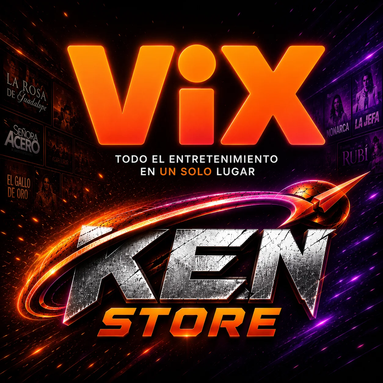 Logo de VIX+ COMPLETA